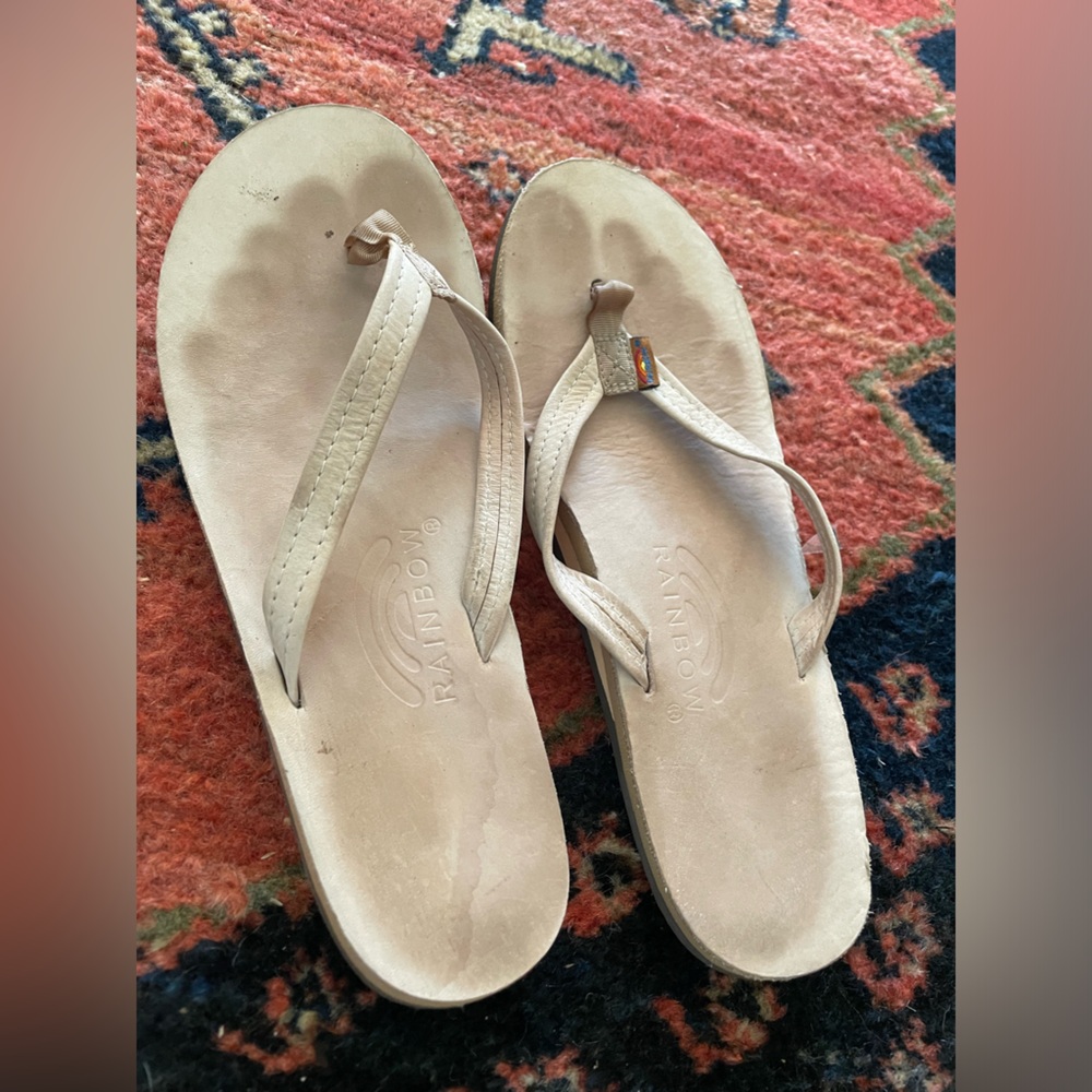 Rainbow Narrow Strap Thong Sandals size 7-8